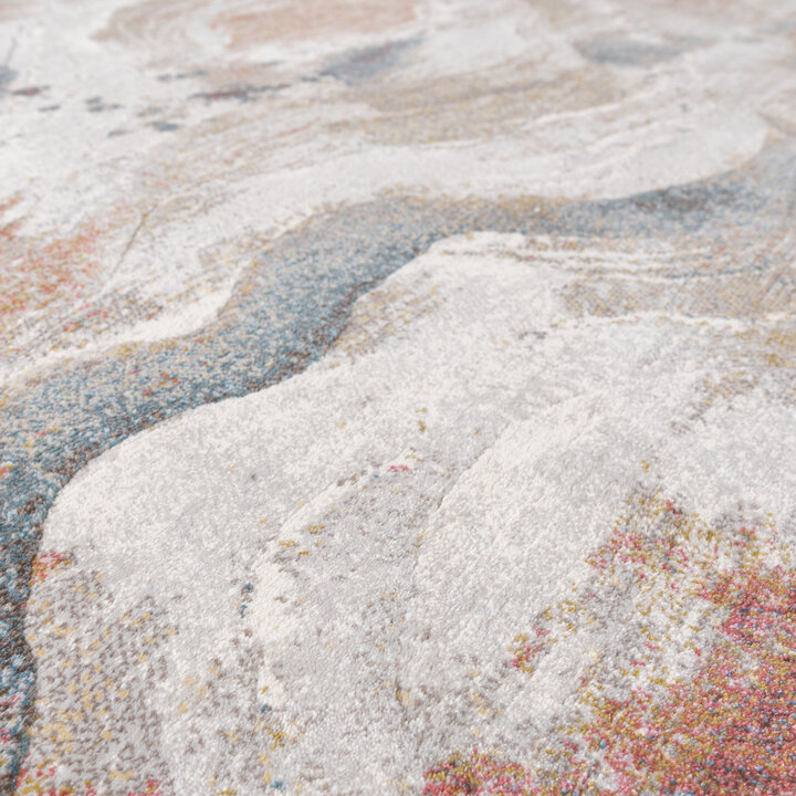 Teppich Abstrakt - Xavier Wave Blau Rot - 3