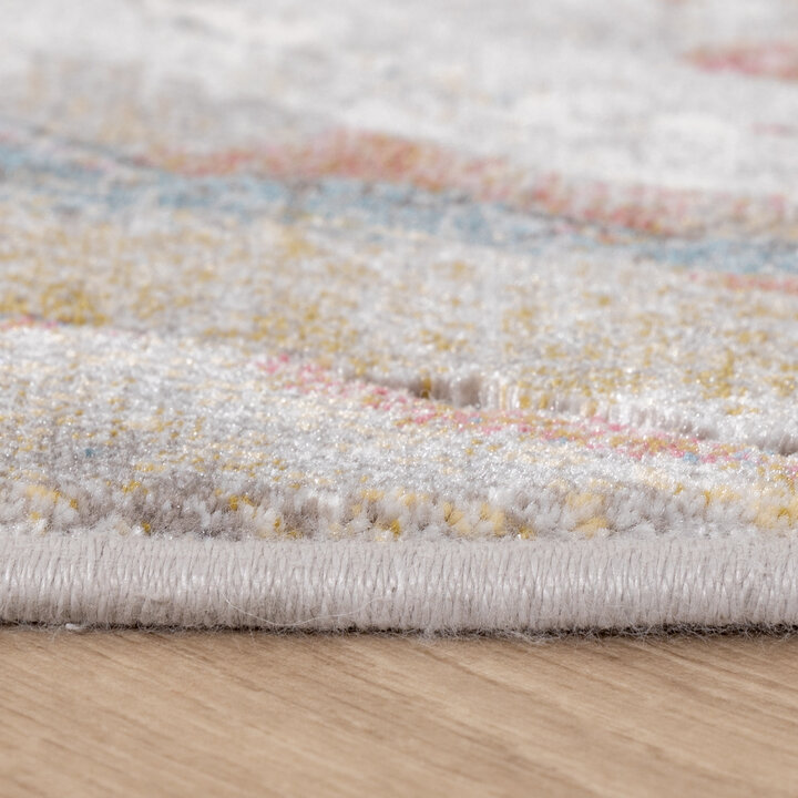 Teppich Abstrakt - Xavier Wave Blau Rot - 4