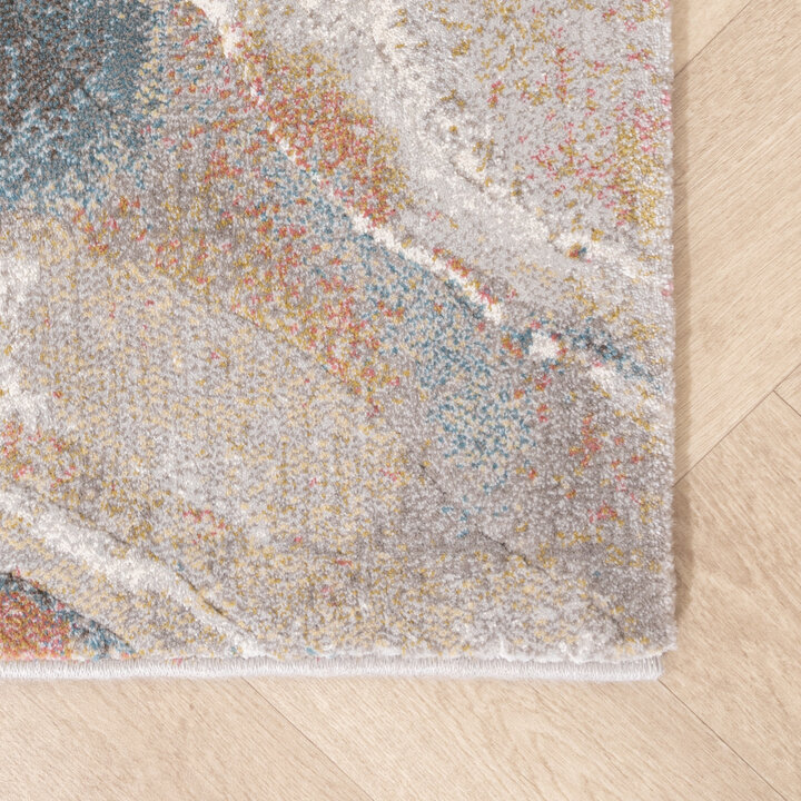 Teppich Abstrakt - Xavier Wave Blau Rot - 5