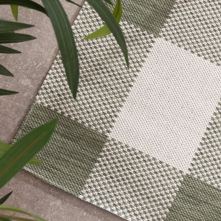 In- & Outdoor Teppich - Ranch Checkerboard Grün - 2