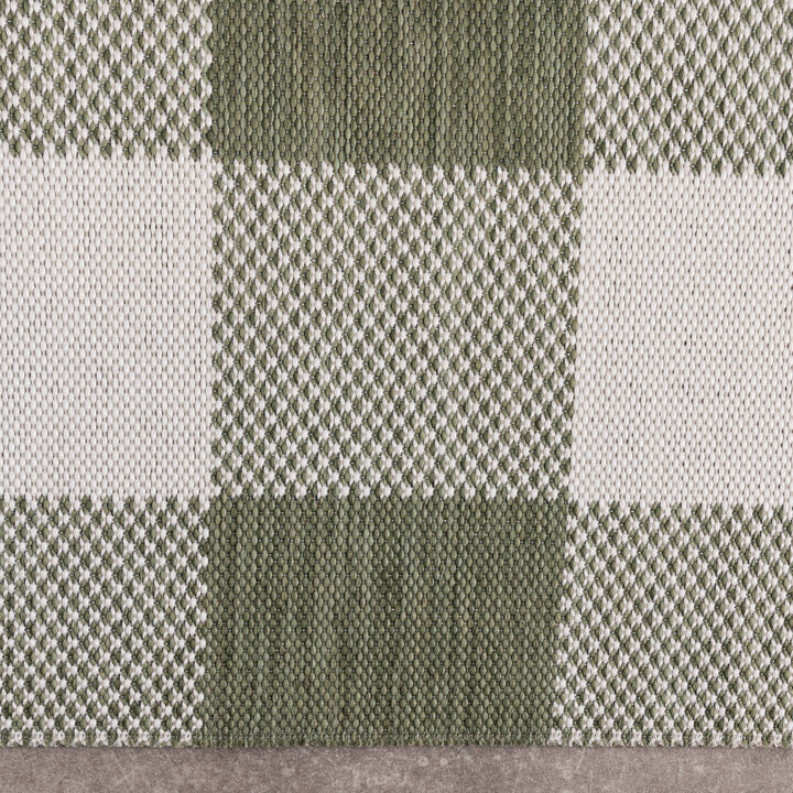 In- & Outdoor Teppich - Ranch Checkerboard Grün - 4