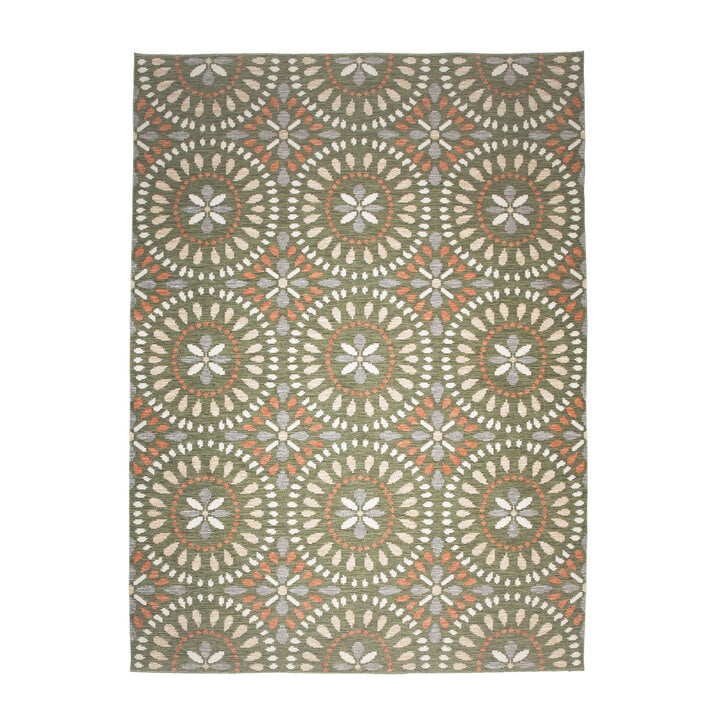 In- & Outdoor Teppich - Ranch Mandala Grün - 1