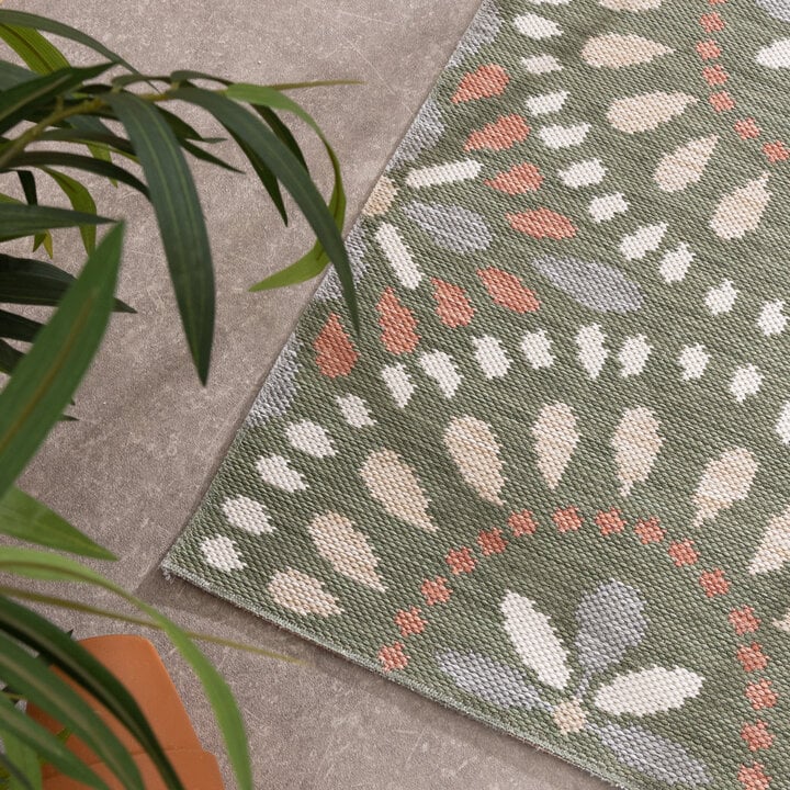In- & Outdoor Teppich - Ranch Mandala Grün - 2