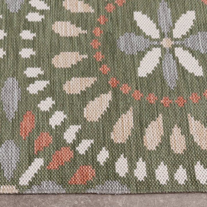 In- & Outdoor Teppich - Ranch Mandala Grün - 4
