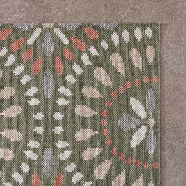 In- & Outdoor Teppich - Ranch Mandala Grün - 5