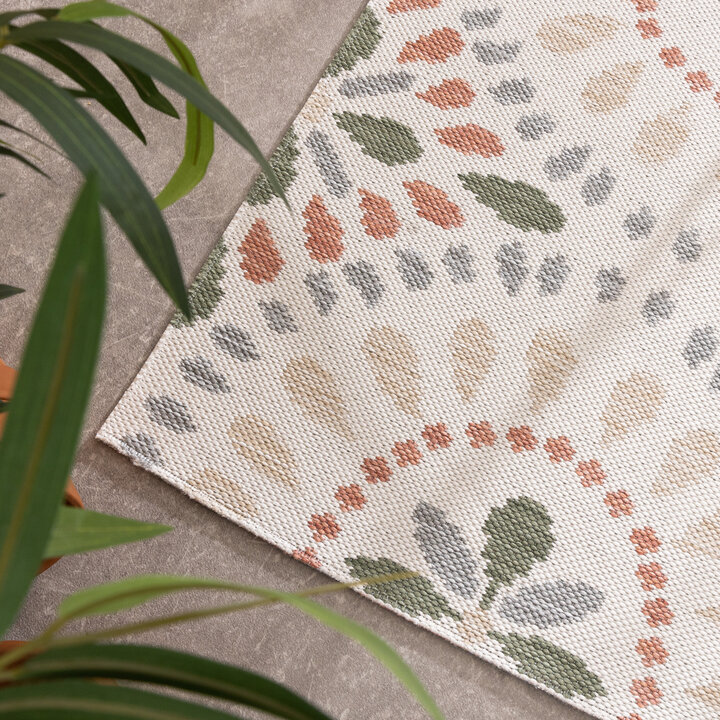 In- & Outdoor Teppich - Ranch Mandala Beige - 2