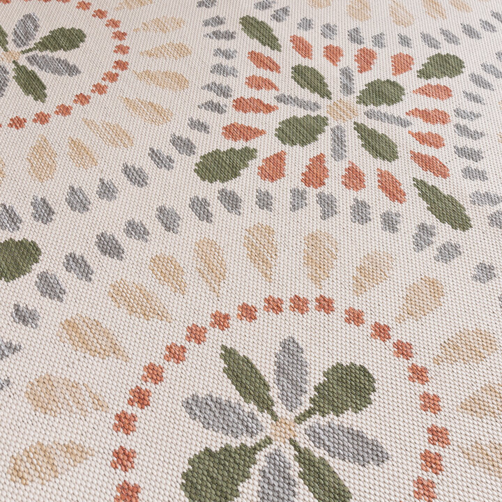 In- & Outdoor Teppich - Ranch Mandala Beige - 3