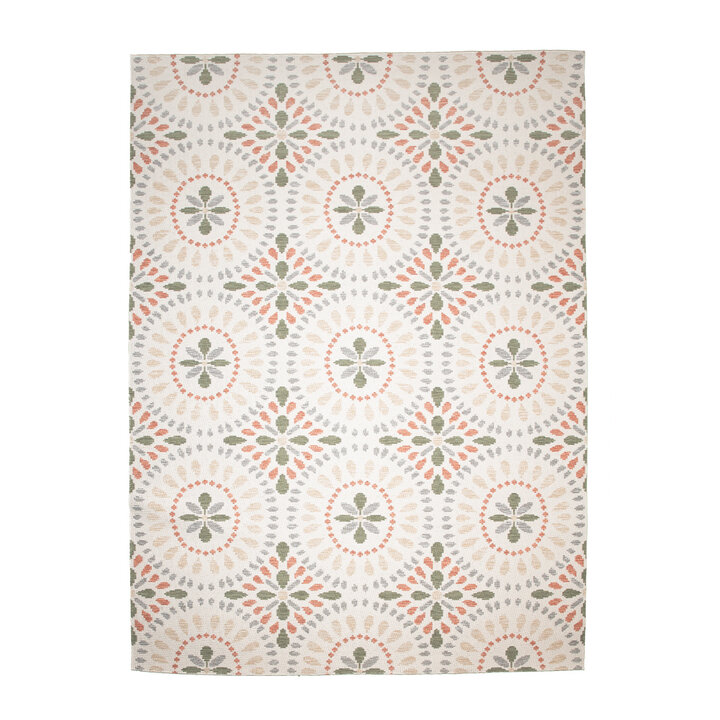 In- & Outdoor Teppich - Ranch Mandala Beige - 1