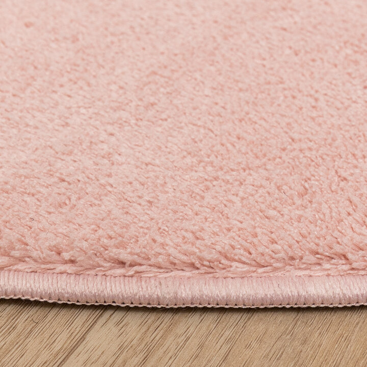 Waschbarer Teppich Rund - Vivid Rosa - 5