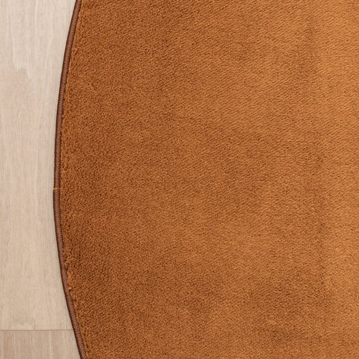 Waschbarer Teppich Rund - Vivid Terrakotta - 4