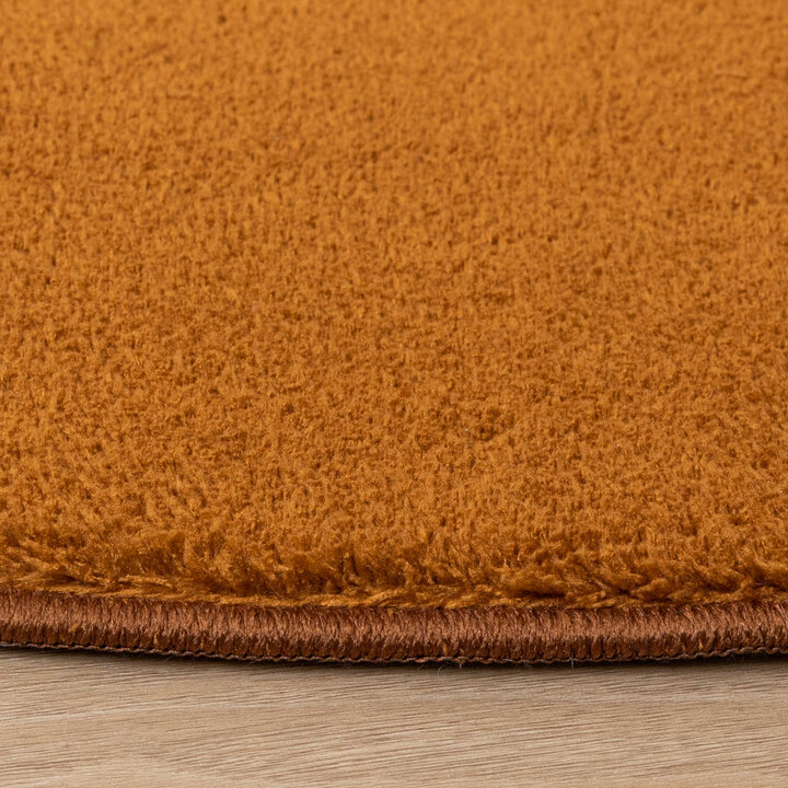 Waschbarer Teppich Rund - Vivid Terrakotta - 5
