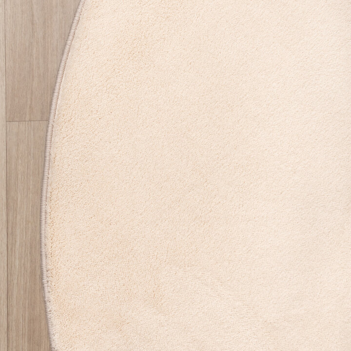 Waschbarer Teppich Rund - Vivid Beige - 4