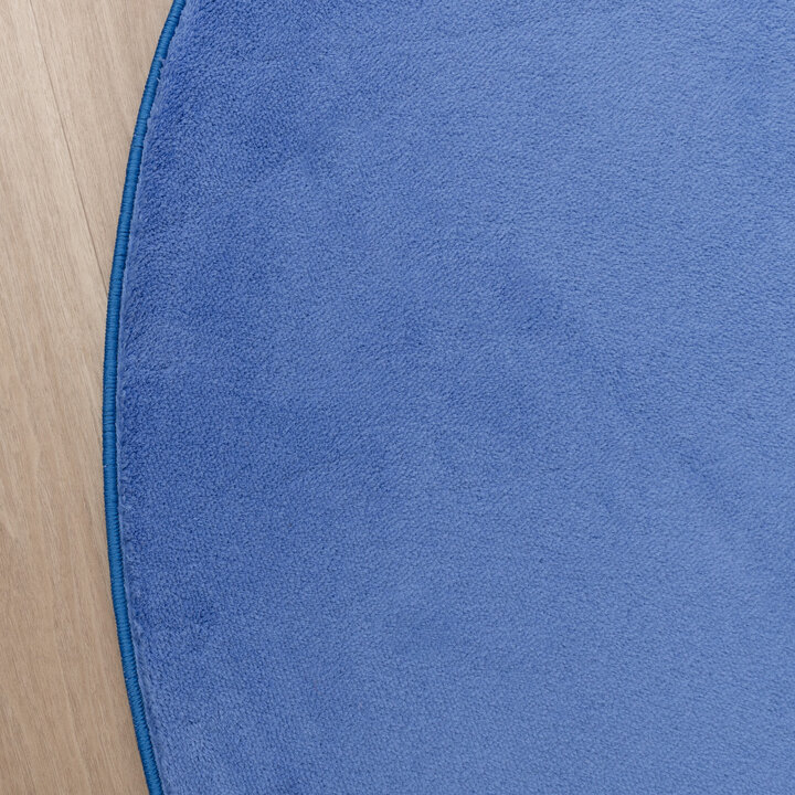 Waschbarer Teppich Rund - Vivid Blau - 4