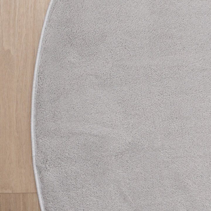 Waschbarer Teppich Rund - Vivid Grau - 4