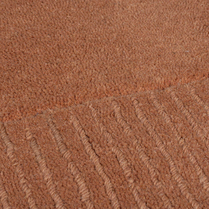 Einfarbiger Teppich - Tuscano Orange  - 2