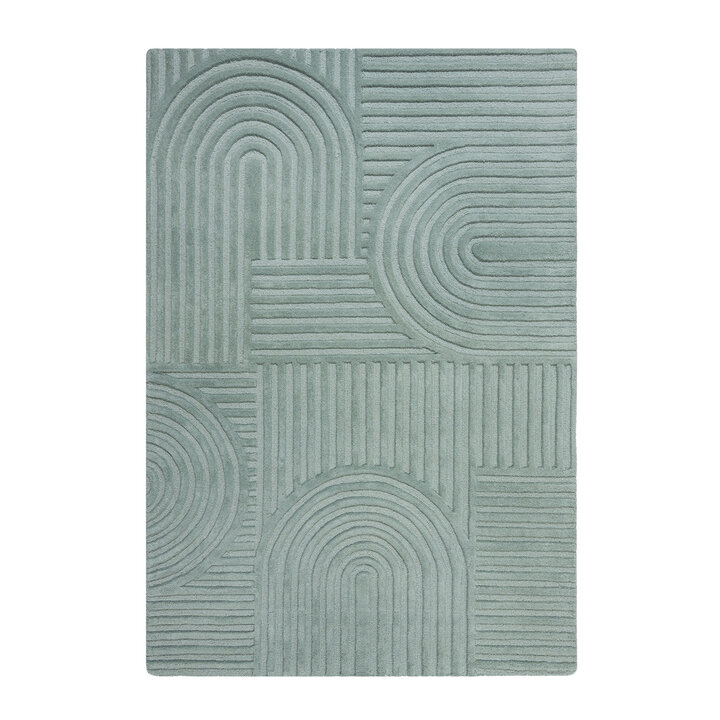 Moderner Teppich - Solacio Zen Blau Grün - 1