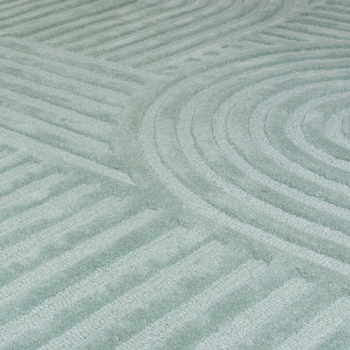 Moderner Teppich - Solacio Zen Blau Grün - 3