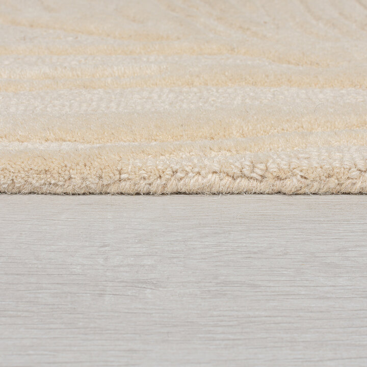 Moderner Teppich - Solacio Leaves Beige - 2