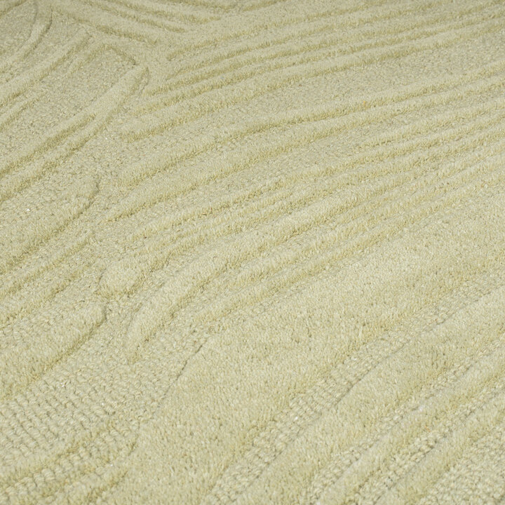 Moderner Teppich - Solacio Leaves Olivgrün - 3