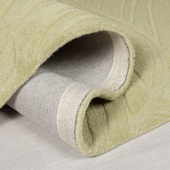 Moderner Teppich - Solacio Leaves Olivgrün - 4