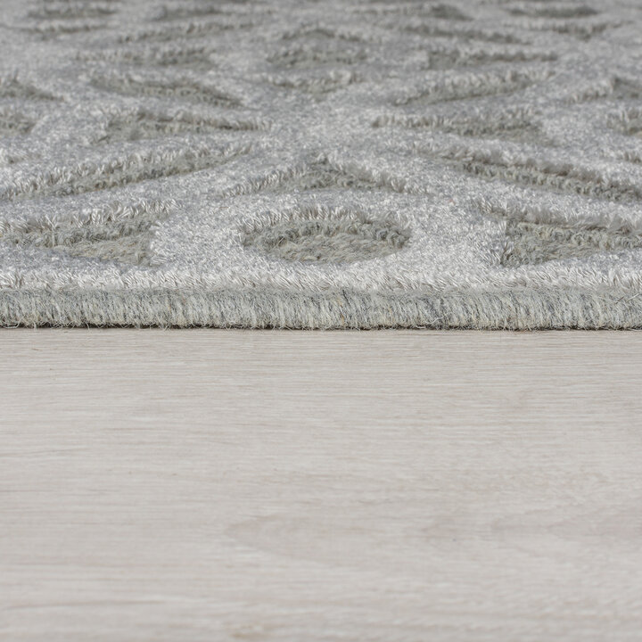Abstrakter Teppich - Patno Clarissa Silber - 3