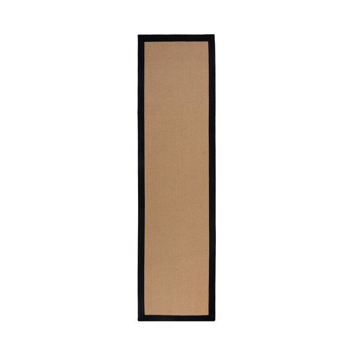 Jute Läufer - Herro Natur Schwarz - 1