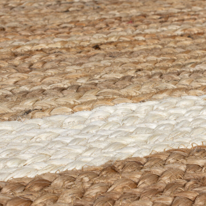 Jute Teppich - Grazo Natur Weiß - 2