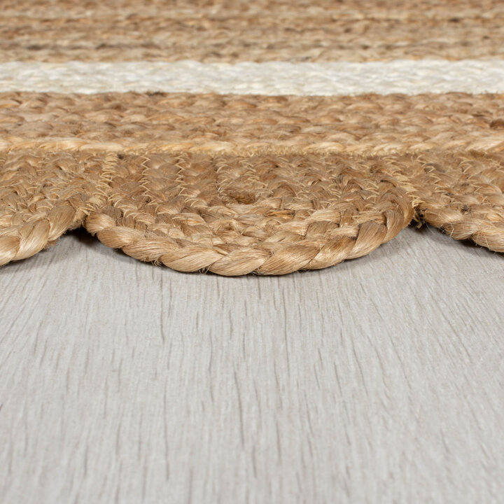 Jute Teppich - Grazo Natur Weiß - 3