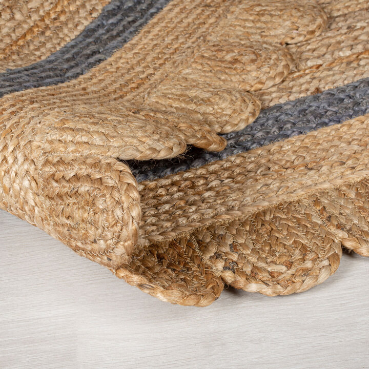 Jute Teppich - Grazo Natur Grau - 4