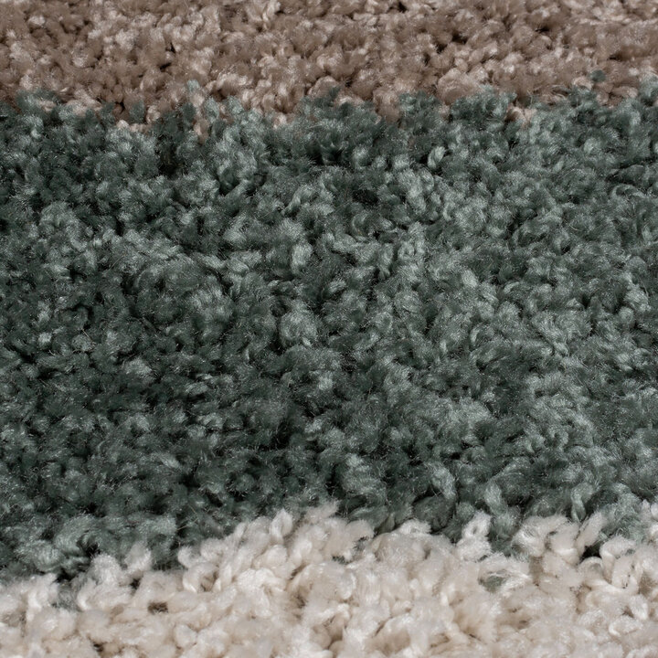 Hochflor Teppich - Alano Stream Blau Grün - 2