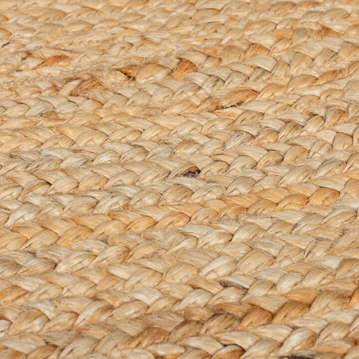 Jute Teppich Rund - Kahano Natur Grün - 2