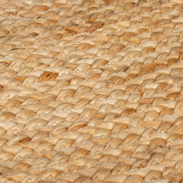 Jute Teppich Rund - Kahano Natur Terrakotta - 2