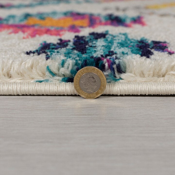 Farbenfroher Teppich - Monero Bohemia Bunt - 3