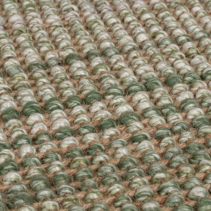 Jute Teppich  - Motto Ombre Grün  - 2
