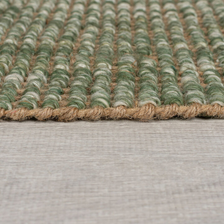 Jute Teppich  - Motto Ombre Grün  - 3
