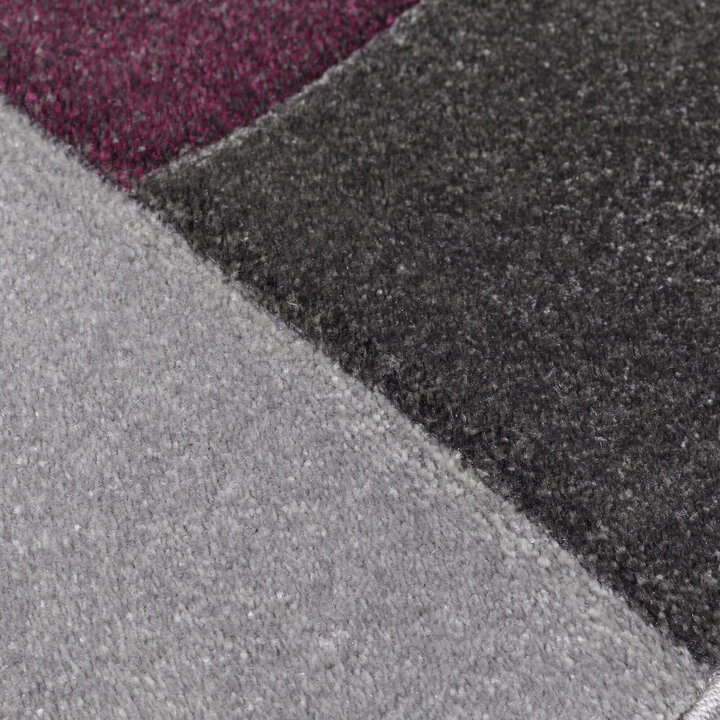 Moderner Teppich - Hando Cosmos Lila Grau  - 2