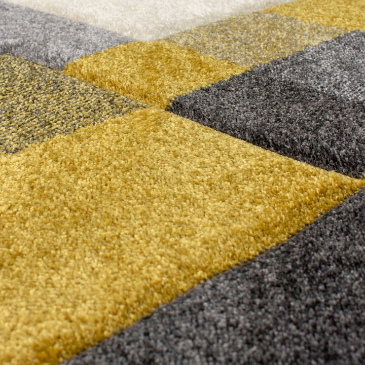 Moderner Teppich - Hando Nimbus Grau Ockergelb - 2