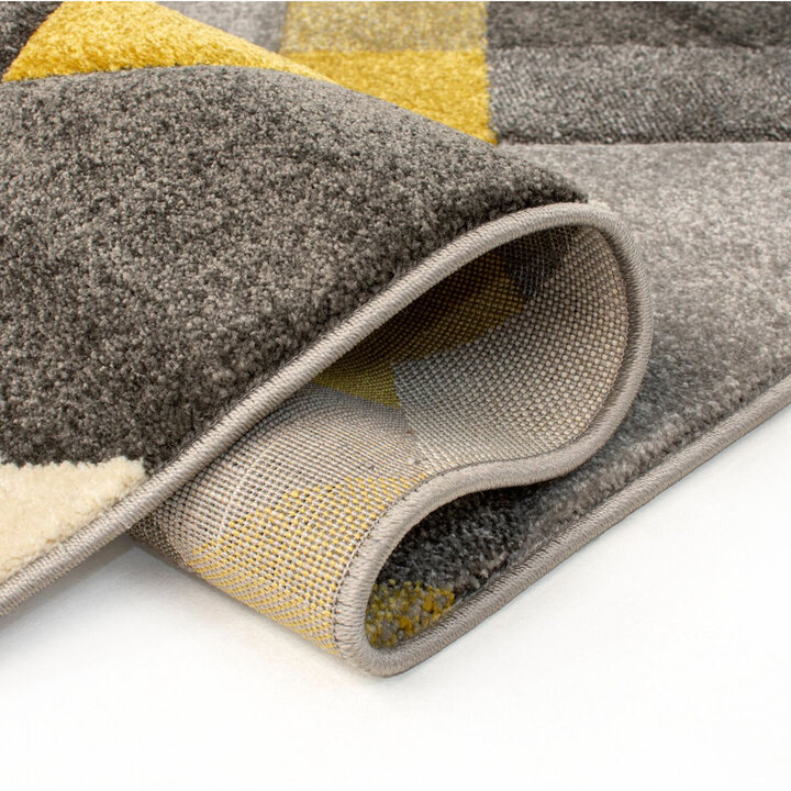 Moderner Teppich - Hando Nimbus Grau Ockergelb - 4