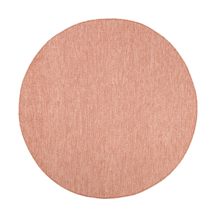 In- & Outdoor Teppich Rund - Costa Terracotta - 1