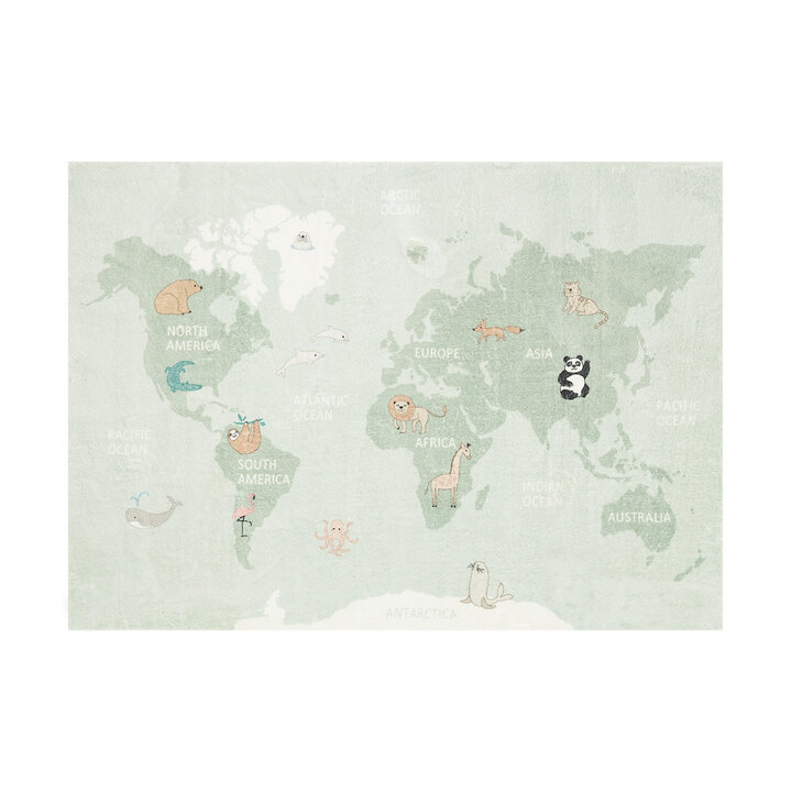 Kinderteppich - Globe Mint - 1