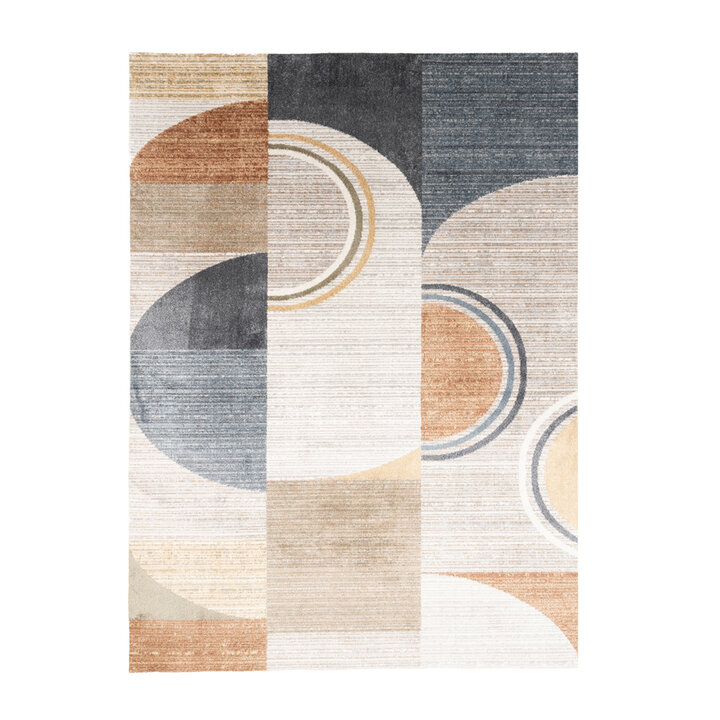 Waschbarer Teppich Abstrakt - Misha Blocks Bunt - 1