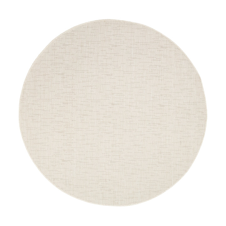 In- & Outdoor Teppich Rund - Malta Melange Creme - 1