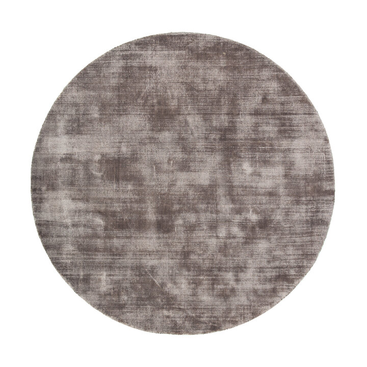 Viskose Teppich Rund - Pearl Grau - 1
