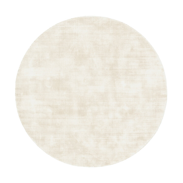 Viskose Teppich Rund - Pearl Creme - 1