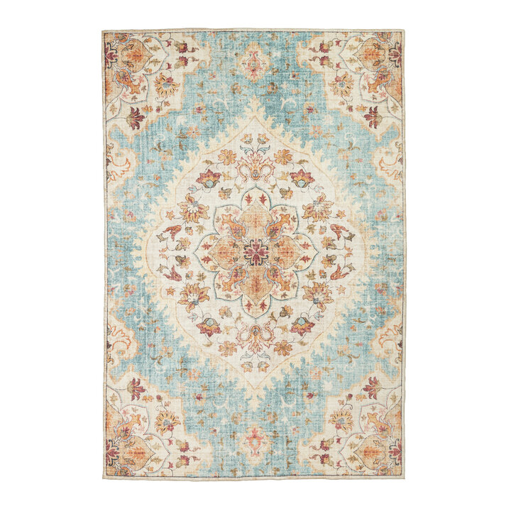 Vintage Gartenteppich - Santo Mandala Hellblau - 1