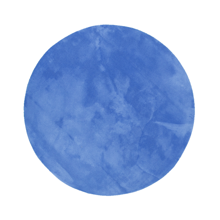 Waschbarer Teppich Rund - Vivid Blau - 1
