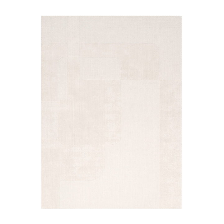 Wollteppich - Giselle Abstrakt Weiß - 1