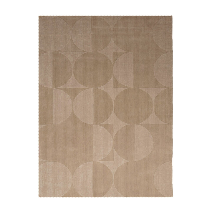 Wollteppich - Giselle Circles Beige - 1