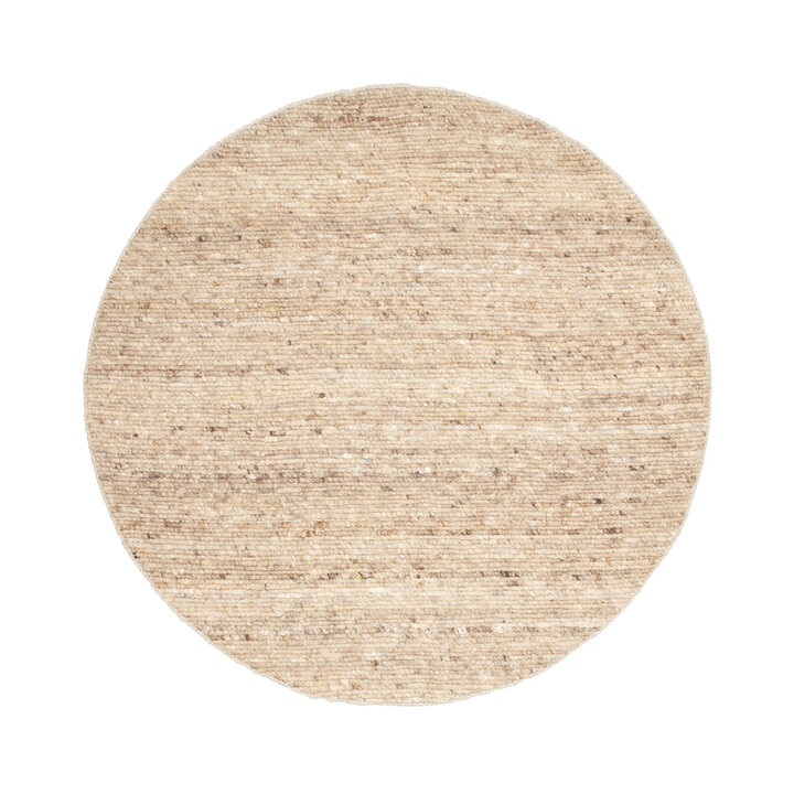 Wollteppich Rund - Feline Taupe Meliert - 1