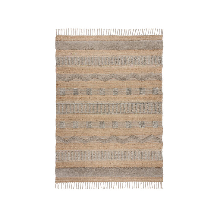 Jute Teppich - Jubio Medina Natur Grau - 1